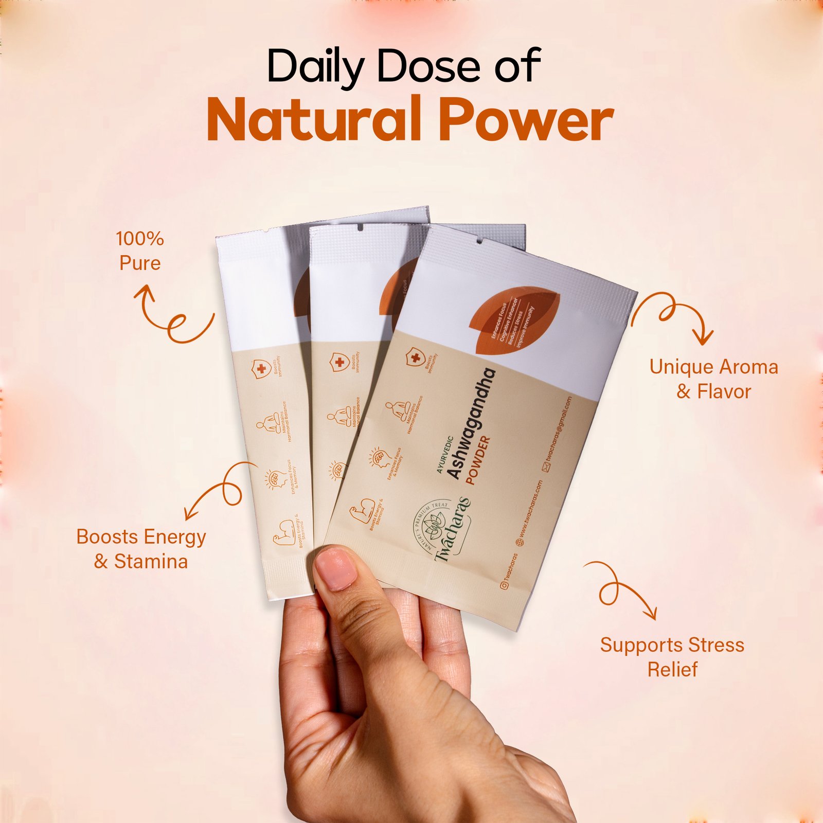 Twacharas Ashwagandha Powder - Image 2